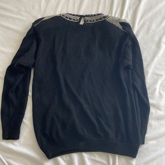 Vintage Beaded Sweater. 1989 IB Diffusion.Silk, Angora.Women's Size Medium - Picture 7 of 12